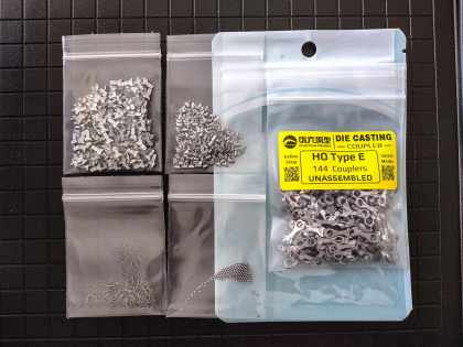 HO Scale Die-Cast E Coupler Bulk Pack