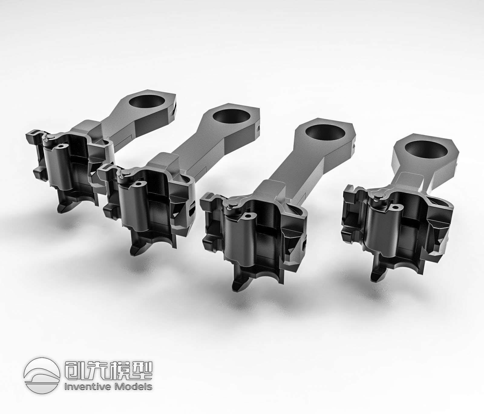 HO Scale Type F and H Couplers - Investment Casting Brass