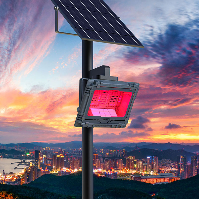 APP control smart solar RGB flood light