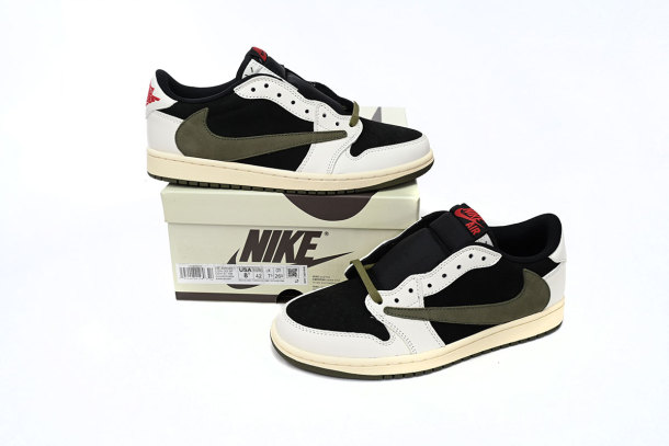 ShoesLegends Air Jordan 1 Retro Low OG SP Travis Scott Olive DZ4137-106