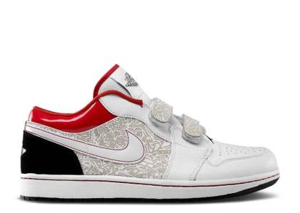 ShoesLegends Jordan 1 Retro Low Velcro White Varsity Red 339894-161