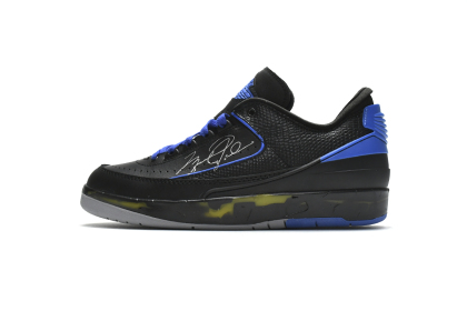 ShoesLegends Air Jordan 2 Retro Low SP Off-White Black Blue DJ4375-004