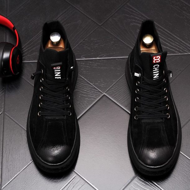 New fashion shoes high top board shoes casual shoes youth short leather boots INS