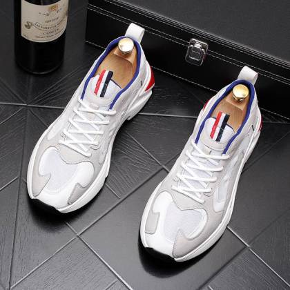Breathable platform sneakers