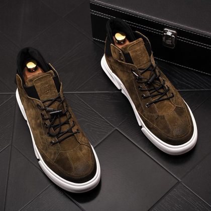 British retro fashion high top board shoes