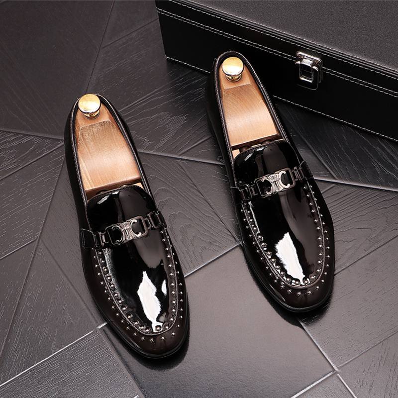 Studded beanie loafers