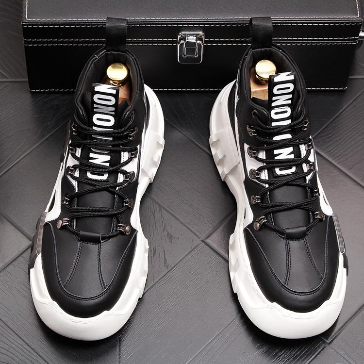 Thick soles and high top sports shoes hip hop