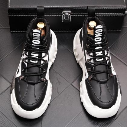 Thick soles and high top sports shoes hip hop