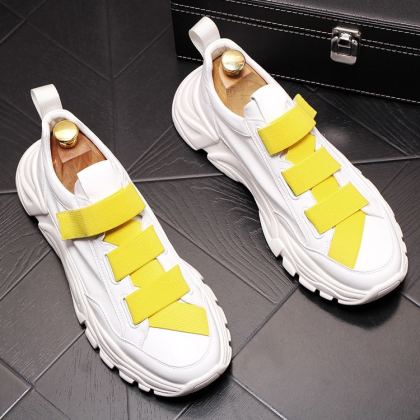 Trendy breathable white shoes