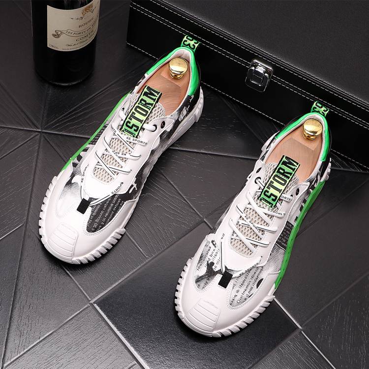 Breathable platform sneakers