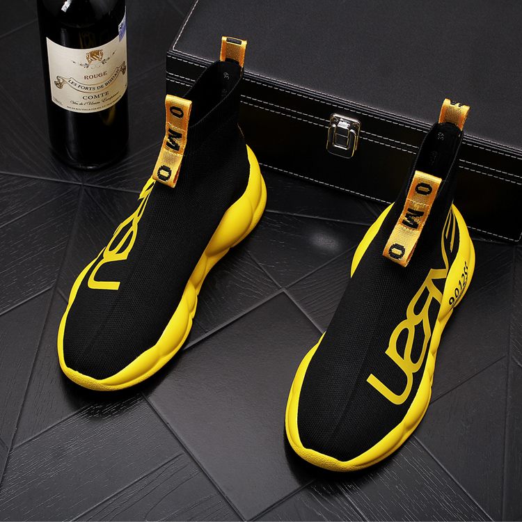 Breathable knitted socks sleeve shoes sports casual shoes