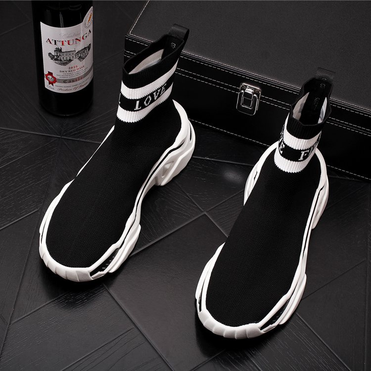 Breathable knitted socks sleeve shoes sports casual shoes