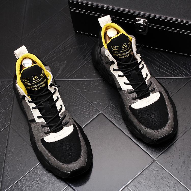 Fashionable shoes high top shoes thick soles casual shoes