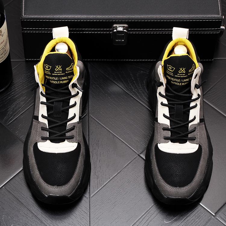 Fashionable shoes high top shoes thick soles casual shoes
