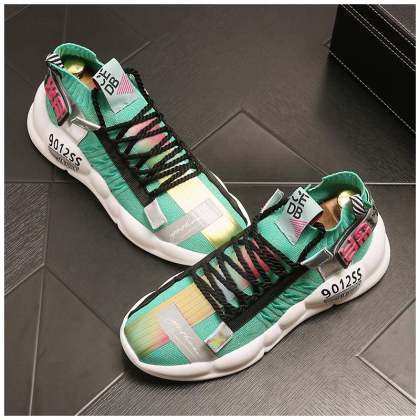 Breathable platform sneakers
