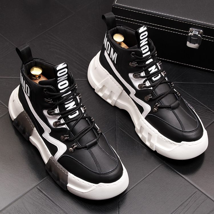 Thick soles and high top sports shoes hip hop