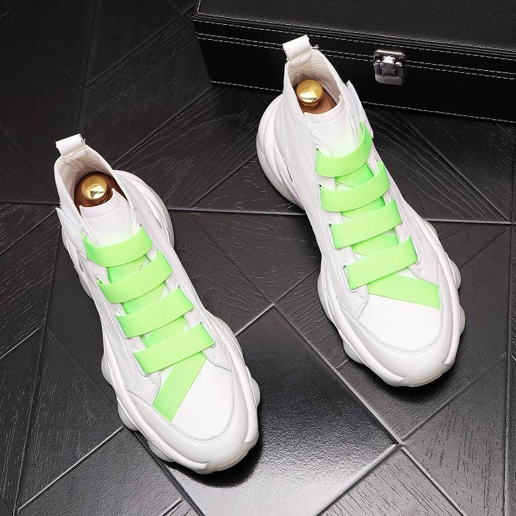 Fashionable breathable casual shoes trendy men's high-top sneakers