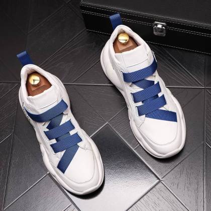 Fashionable breathable casual shoes trendy men's high-top sneakers