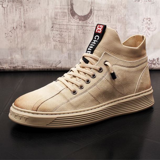 New fashion shoes high top board shoes casual shoes youth short leather boots INS