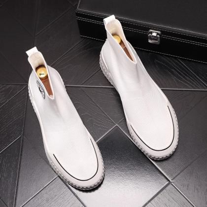 Breathable knitted socks sleeve shoes sports casual shoes
