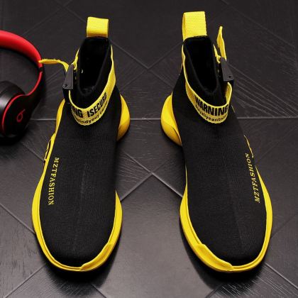 Breathable knitted socks sleeve shoes sports casual shoes