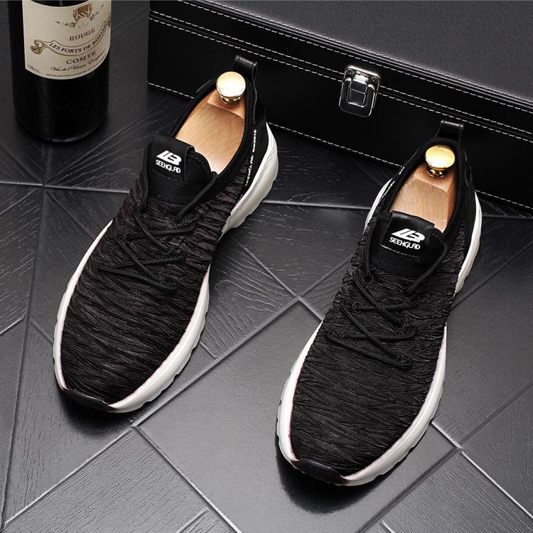 Breathable platform sneakers