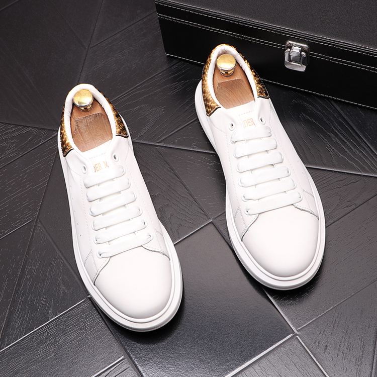 Small white shoes platform shoes