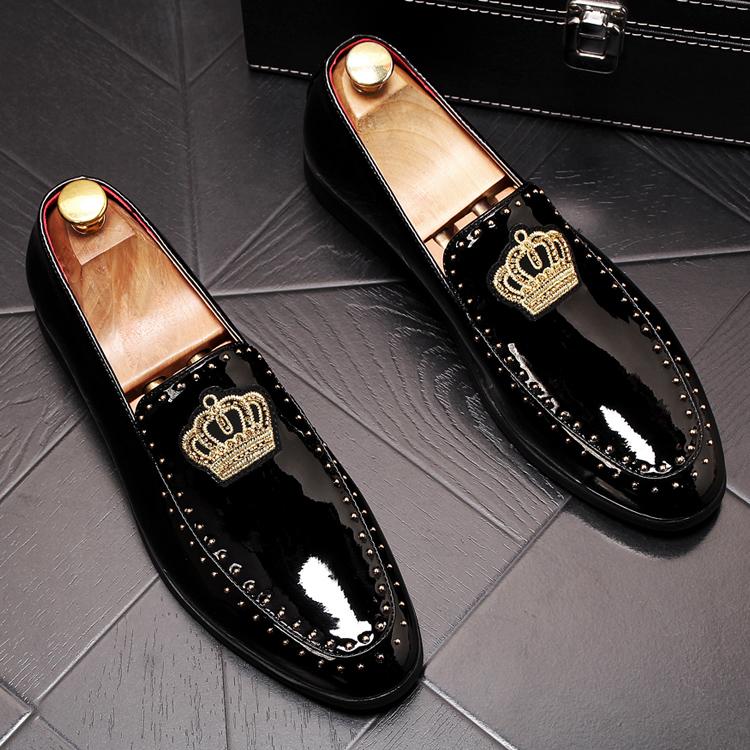 Studded beanie loafers
