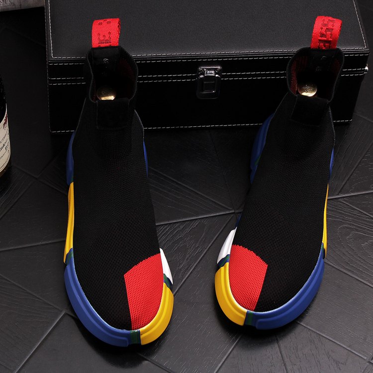 Breathable knitted socks sleeve shoes sports casual shoes