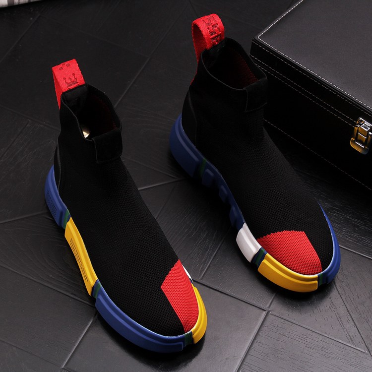 Breathable knitted socks sleeve shoes sports casual shoes