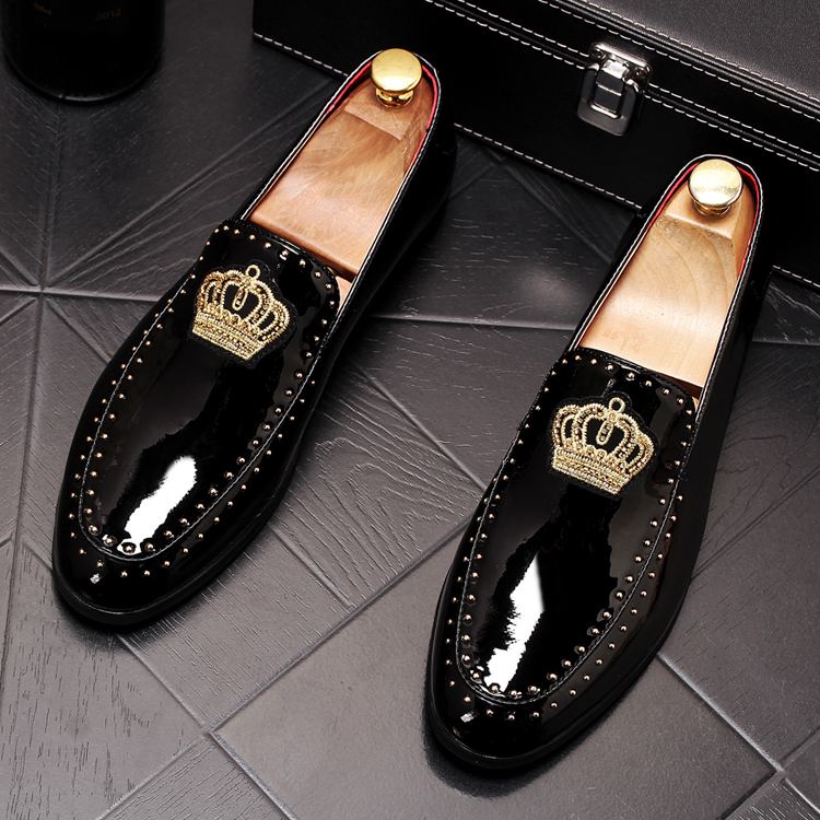 Studded beanie loafers