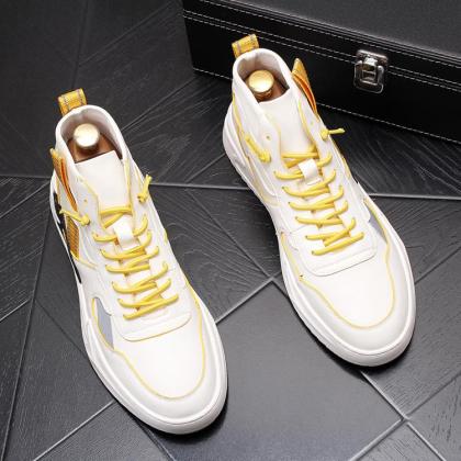 New high top shoes are casual and breathable