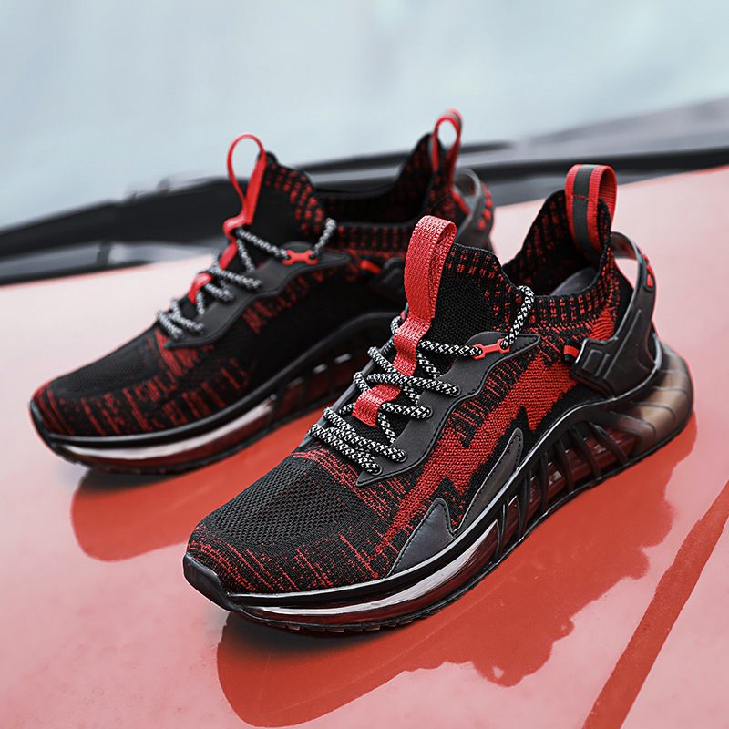 Breathable platform sneakers