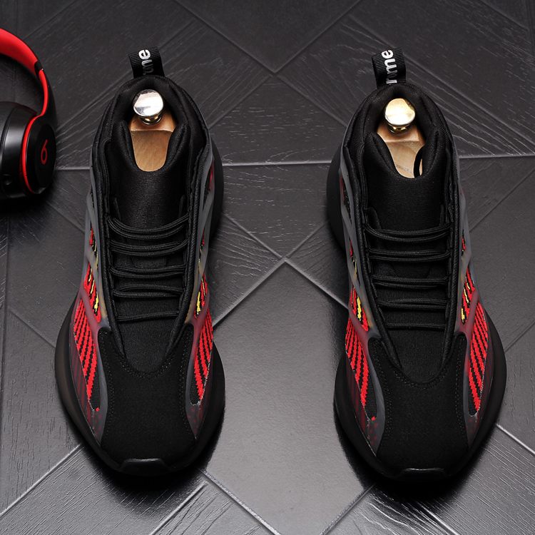 Breathable platform sneakers