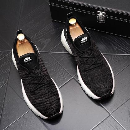 Breathable platform sneakers