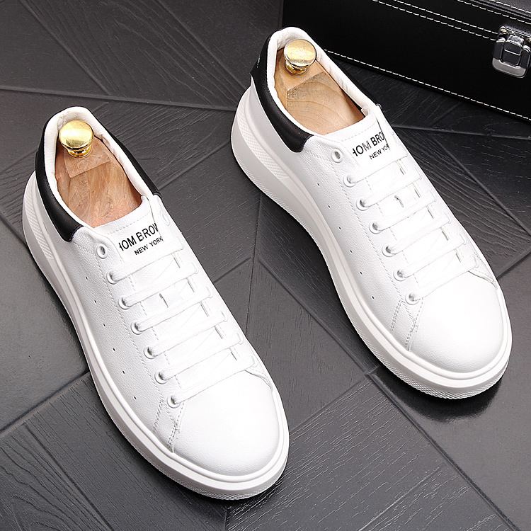 Small white shoes platform shoes