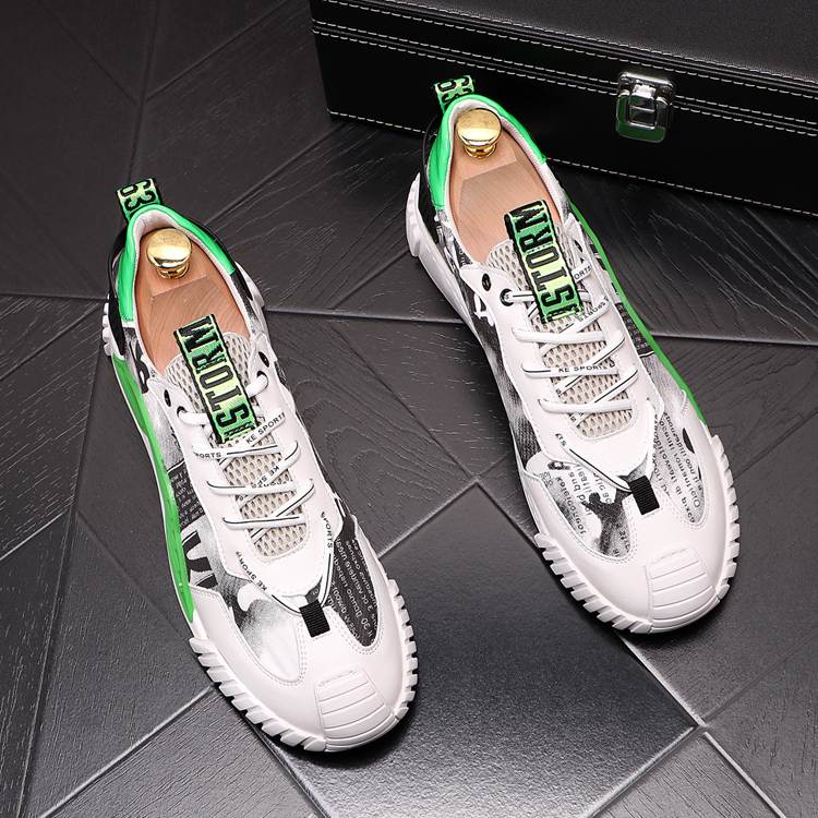 Breathable platform sneakers