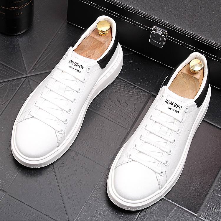 Small white shoes platform shoes