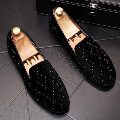 Platform studded low-top sneakers
