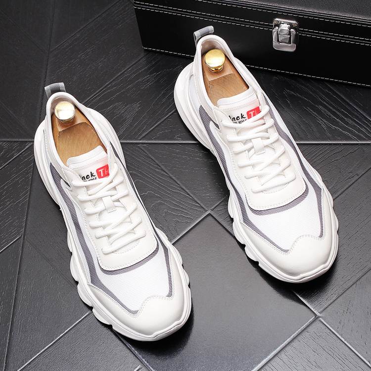 Breathable platform sneakers