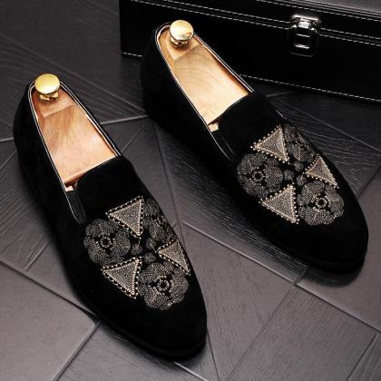 Platform studded low-top sneakers