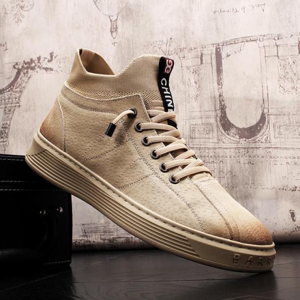 New fashion shoes high top board shoes casual shoes youth short leather boots INS
