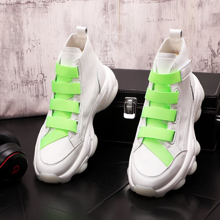 Fashionable breathable casual shoes trendy men's high-top sneakers