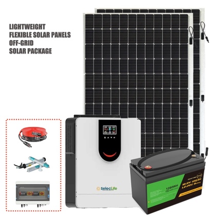 1.28kWh/1KW  Flexible PV Panel Off-grid Solar system package