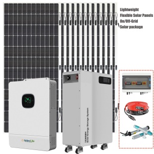 15.36kWh/8KW On/Off-grid Hybrid Solar system package