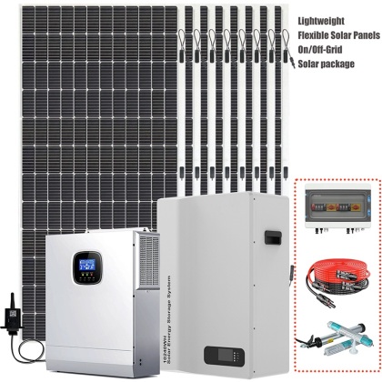 10.24kWh/5.6KW On/Off-grid Hybrid Solar system package
