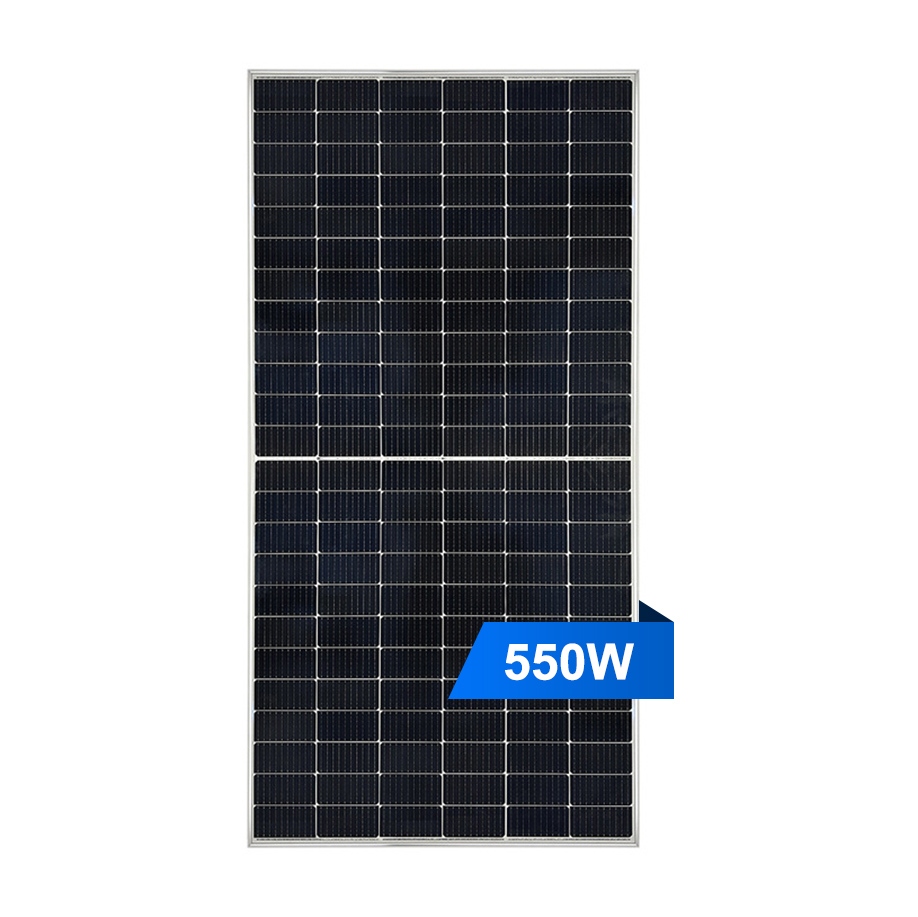 Mono solar panels solar modules 550W with 182mm half solar cells for solar system