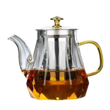 Thickened glass teapot Household teapot high temperature health pot