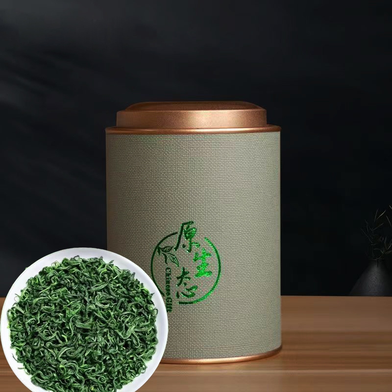 2024 New high-grade green tea flavor premium canned gift box 500g