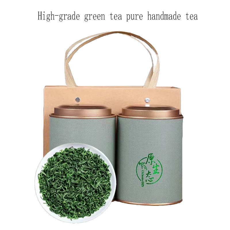 2024 New high-grade green tea flavor premium canned gift box 500g